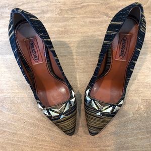 NWOT Missoni Pointy Toe Shoes with Studs Sz 6.5